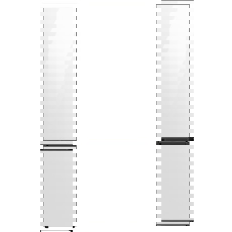Combina frigorifica Samsung Bespoke RB38A7B5312/EF, No Frost, 387 L, Optimal Fresh Zone, Racire rapida, Congelare rapida, Alarma usa, H 203 cm, Clean White Glass