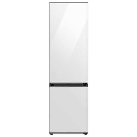 Combina frigorifica Samsung Bespoke RB38A7B5312/EF, No Frost, 387 L, Optimal Fresh Zone, Racire rapida, Congelare rapida, Alarma usa, H 203 cm, Clean White Glass