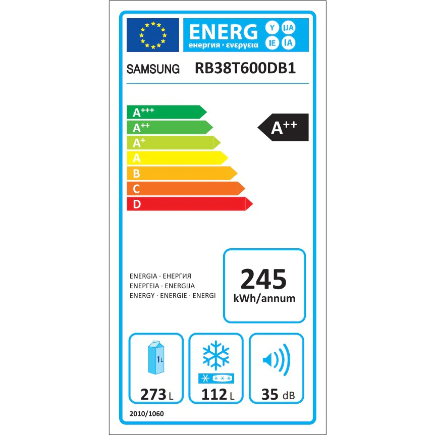 Combina frigorifica Samsung RB38T600DB1 clasa D
