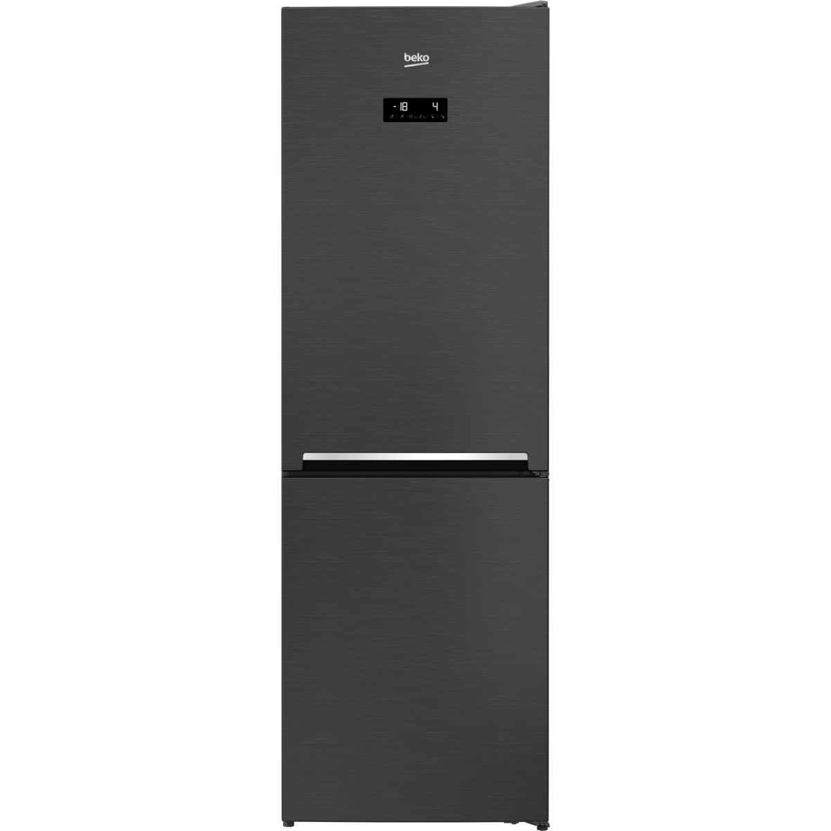 Combina frigorifica Beko RCNA366E30ZXR, 324 l, NeoFrost, Compartiment 0°C, Kitchen Fit, Everfresh+ , 186 cm, Dark Inox