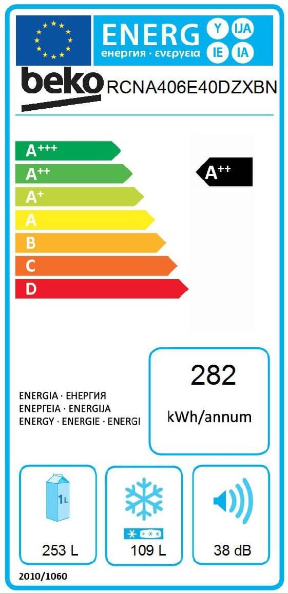 Combina frigorifica Beko RCNA406E40DZXBN clasa E