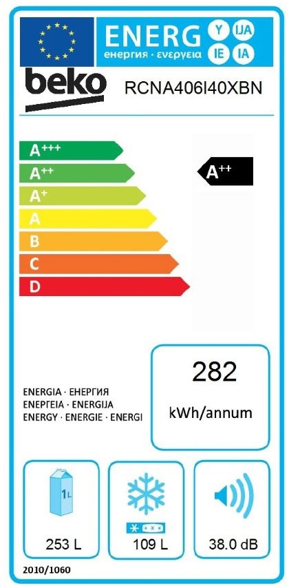 Combina frigorifica Beko RCNA406I40XBN clasa E