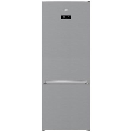 Combina frigorifica Beko RCNE560E30ZXB, 501 L, Neo Frost, Compartiment 0°C, EverFresh+, 192 cm, Argintiu