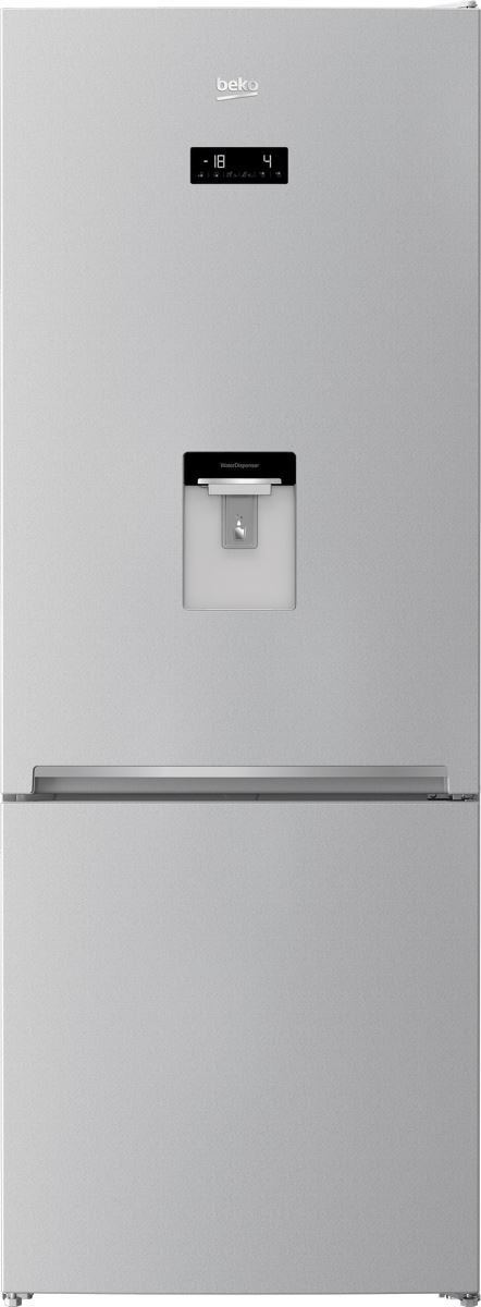 Combina frigorifica Beko RCNE560E40DZMN, NeoFrost, 497 L, Compartiment 0°C, Display touch control, Dozator apa, Raft sticle, Racire/Congelare rapida, H 192 cm, Marble