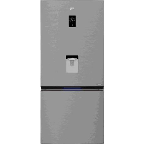 Combina frigorifica Beko RCNE720E30DXPN, 586 l, NeoFrost, Dispenser Apa, Display Touch Control, 191.5 cm, Inox Look