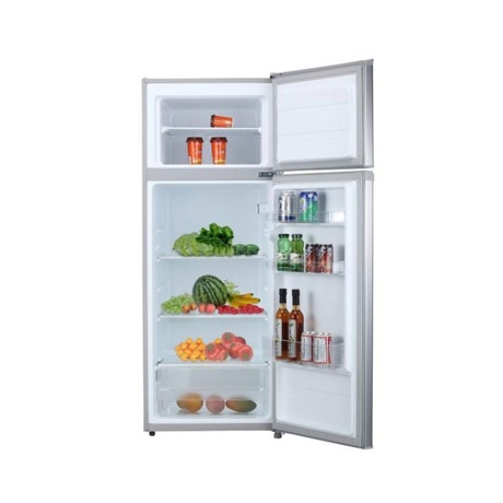Frigider cu doua usi Tesla RD2100MS, Static, 207L, Control mecanic, Usa reversibila, H143 cm, Argintiu