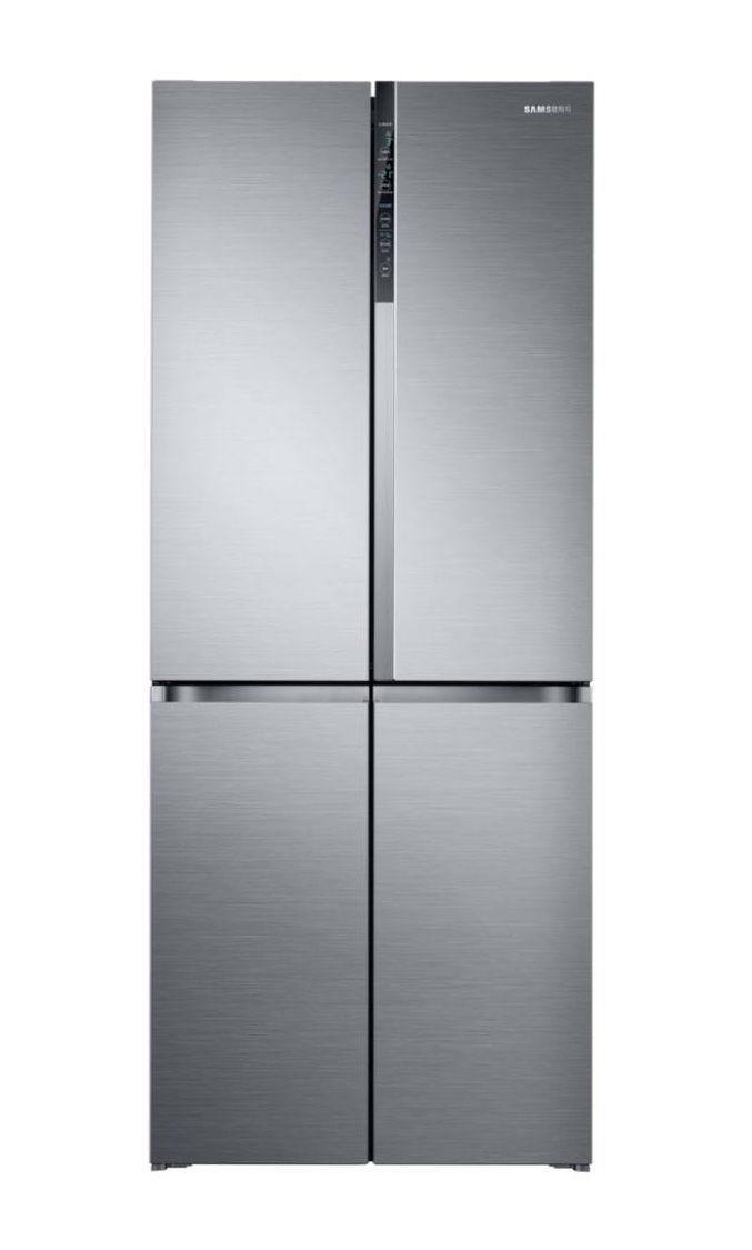 Side by side cu 4 usi Samsung RF50K5920S8, 486 L, No Frost, Triple Cooling, Congelare rapidă, Răcire rapidă, Display, H 192 cm, Inox elegant