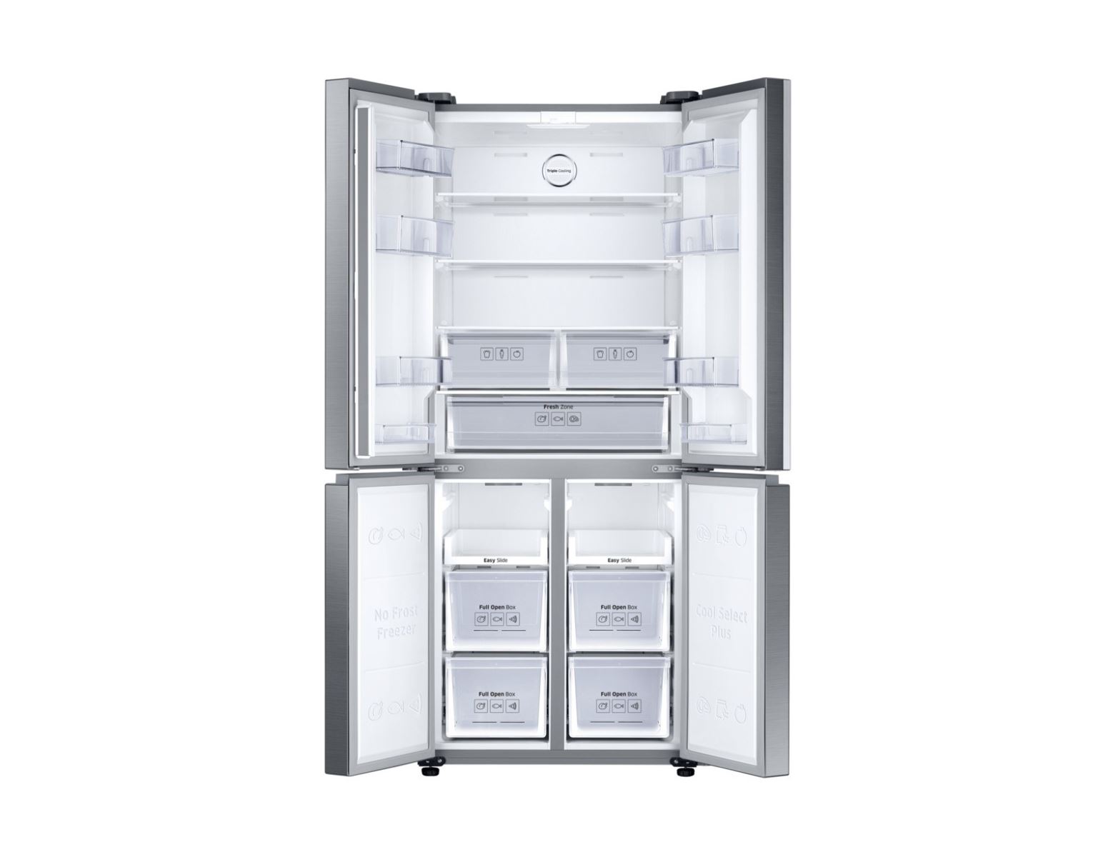 Side by side Samsung RF50K5920S8 clasa F