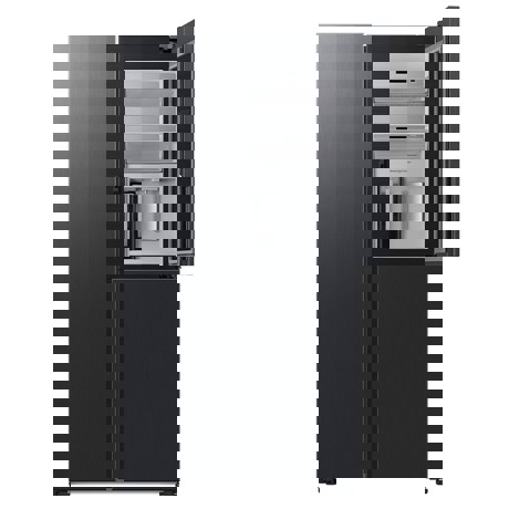 Side by Side Samsung RH69B8941B1, 645L, Twin Cooling Plus, Beverage Center, Metal Cooling, Smart Conversion, Dual Auto Ice Maker, Digital Inverter, Clasa E, H 178 cm, Dark Inox