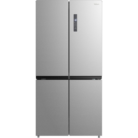 Side by side cu 4 usi Tesla RM6400FMX1, No Frost, 622 L, Touch screen LED, Functie Vacanta, Dozator apa, H 193.5 m, Inox