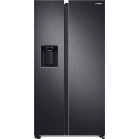 Frigider side by side Samsung RS68A8820B1, 609 L, No Frost, Racire/congelare rapida, Alarma, Display intern, Dozator gheata si apa, H178 cm, Black Inox