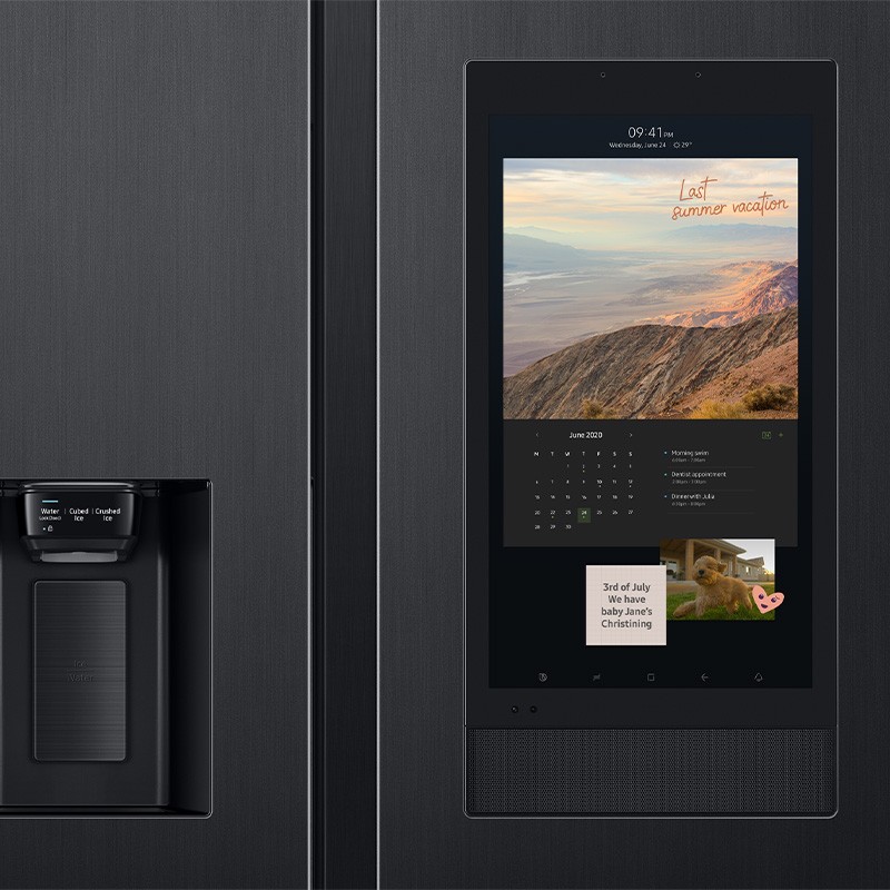 Side by Side Samsung Display Family Hub™ RS6HA8891B1/EF