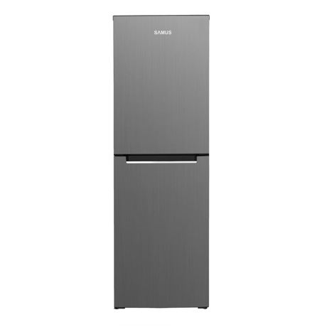 Combina frigorifica Samus SCX330A+, Static, 246 L, Termostat reglabil, Uşi reversibile, H 173.2 cm, Inox/Argintiu
