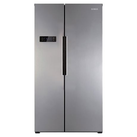 Side by side Samus SSX-550NF+, Full No Frost, 429 L, Display LCD, Mod Smart, H 177 cm, Inox
