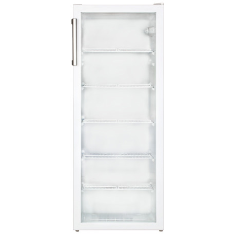 Vitrina frigorifica Vortex VDC25SWH01S, 250 L, Static, Control mecanic, H 142.3 cm, Alb