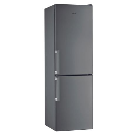 Combina frigorifica Whirlpool W5 811E OX H, 339 L, 6THSense, H 188.8 cm, LessFrost, Alarmă uşă , Inox