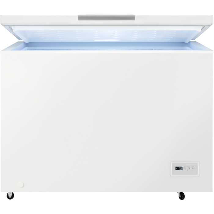Lada frigorifica Zanussi ZCAN31FW1, 308 L, Control electronic, Fast freeze, 3 cosuri, Iluminare LED, L 112 cm, Alb