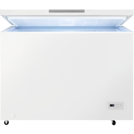 Lada frigorifica Zanussi ZCAN31FW1, 308 L, Control electronic, Fast freeze, 3 cosuri, Iluminare LED, L 112 cm, Alb