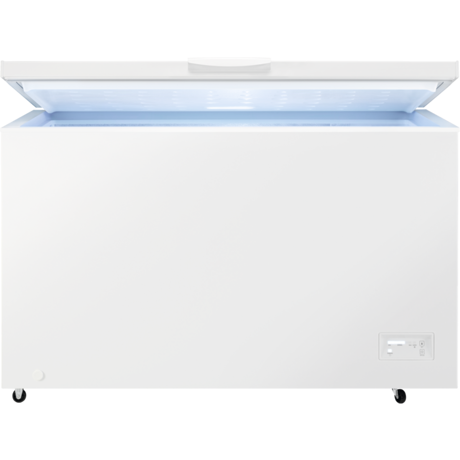 Lada frigorifica Zanussi ZCAN38FW1, 371 L, Control electronic, Fast freeze, 3 cosuri, Iluminare LED, L 130 cm, Alb