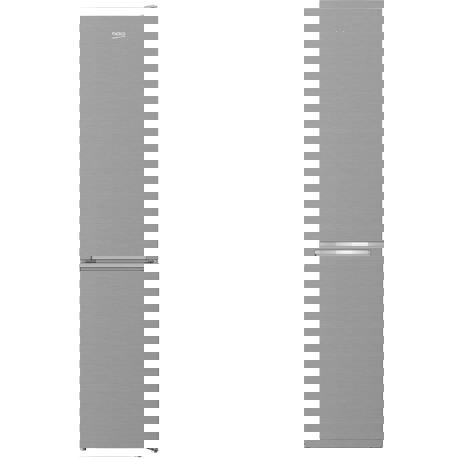 Combina frigorifica Beko RCNA366K30XB, No Frost, 324 L, Compartiment congelare rapida, H 186 cm, Metal Look