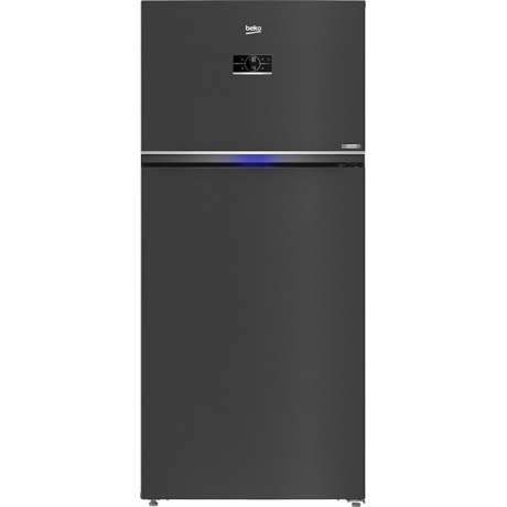 Frigider cu doua usi Beko RDNE650E40ZXBRN, 630 L, NeoFrost™ Dual Cooling, Racire/congelare rapida, Display touch control, H 187 cm, Dark Inox