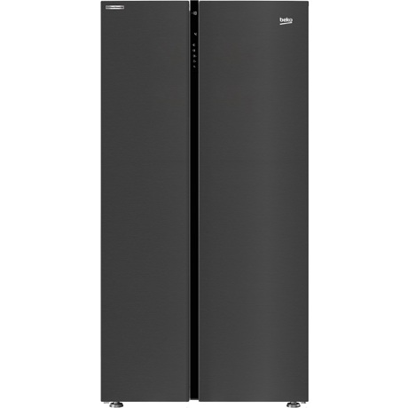 Frigider side by side Beko GN163122ZXBRN, NeoFrost Dual Cooling, 580 L, Display touch control, Congelare rapida, Mod vacanta, H 179 cm, Dark Inox