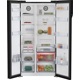 Frigider side by side Beko GN163140ZGBN clasa E