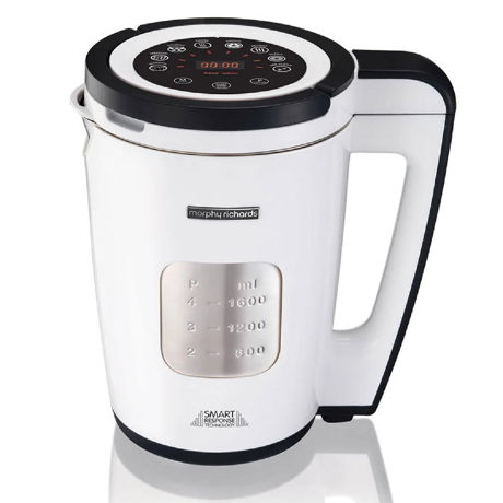 Soup Maker Morphy Richards Total Control 501020EERROM, 1100W, 1.6 L, Timer, 8 functii, Alb/negru