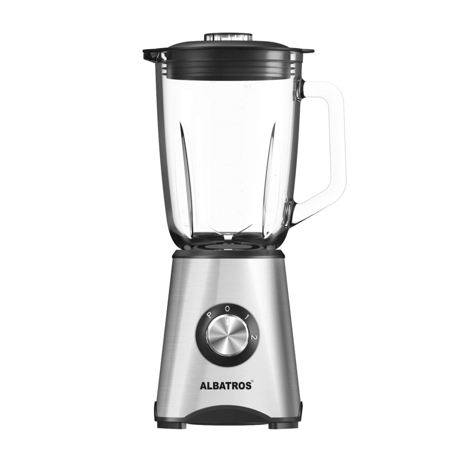 Blender Albatros BM703A, 700 W, 2 viteze + funcţie Pulse, 23.000 rpm, Vas sticlă 1.5 litri, Finisaj inox