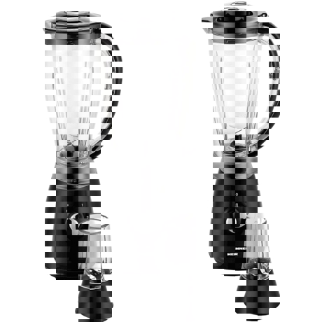 Blender de masa Heinner HBL-500R, 500W, 2 viteze+Pulse, Bol 1.5 L, Rasnita, Negru