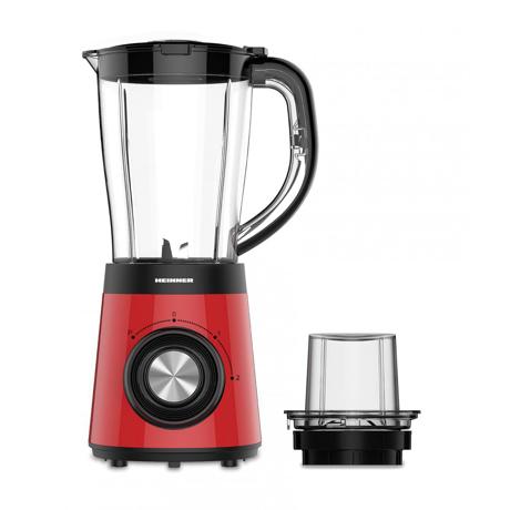 Blender de masa Heinner HBL-500RRD, 500W, 2 viteze+Pulse, Bol 1.5 L, Rasnita, Rosu