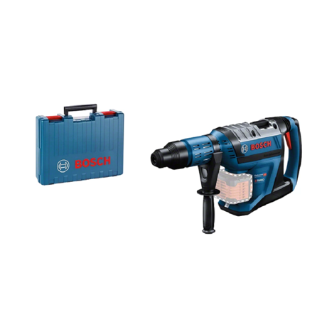Ciocan rotopercutor Bosch Professional GBH 18V-45 C, 18 V, 12.5 J, 305 RPM, 2760 percutii/min., Maner auxiliar, Valiza, Fara acumulator si incarcator, 0611913120