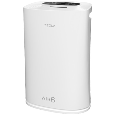 Purificator de aer Tesla TAPA6 Air6, 300 m3/h, Rezervor 0.25 l, Senzor calitate aer, WiFi, Umidificator, Timer, Filtru HEPA, Alb