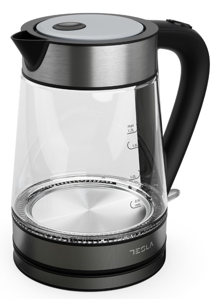 Fierbator Tesla KT300X, 1.7L,2200W,oprire automataindicator ON/OFF, Sticla, Negru