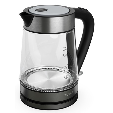 Fierbator Tesla KT300X, 1.7L,2200W,oprire automataindicator ON/OFF, Sticla, Negru
