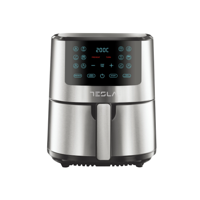 Friteuza cu aer cald Tesla AF501BX, 5L, 0-60 minTouch screen, 1300W, Negru-Inox