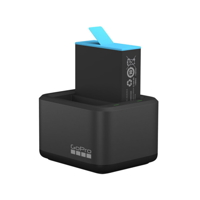 Incarcator dublu GoPro H10B+ 2 acumulatori Enduro1720mAh, port USB, indicator LED