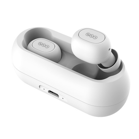 Casti bluetooth QCY T1C White
