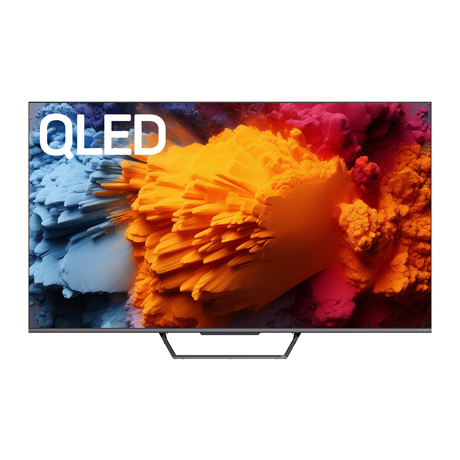 Televizor QLED Smart Tesla Google TV Q55S939GUS, 139 cm, UHD, WIFI, Bluetooth, CI+, 340 cd/m, VESA 200x200, Grey/Silver