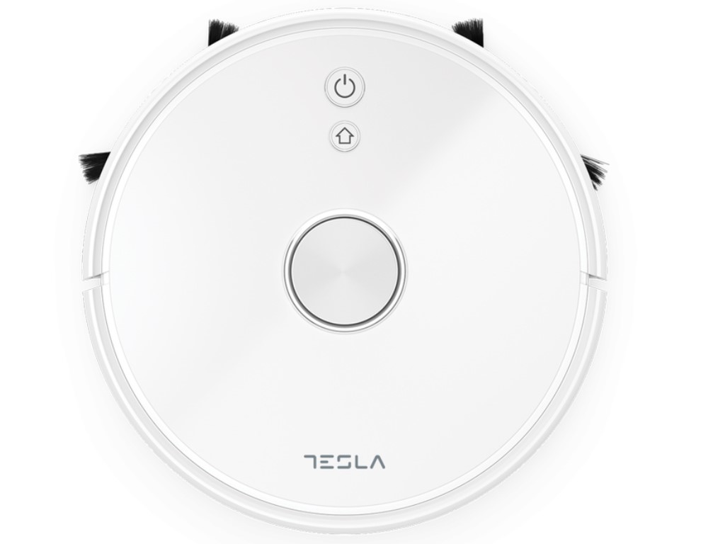 Aspirator robot Tesla VCR600W, Navigatie Laser, 0.6 L, Wi-fi, Filtru HEPA, alb