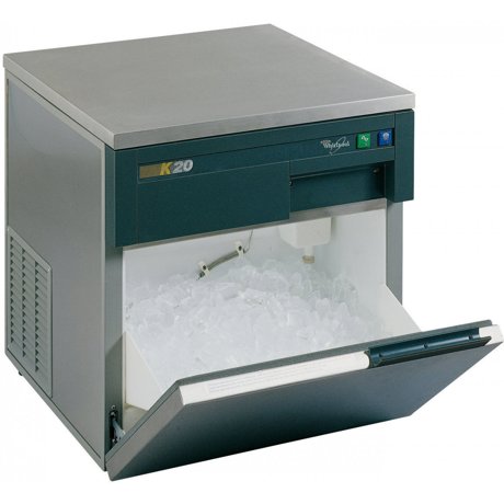 Masina profesionala de facut cuburi de gheata Whirlpool AGB022/01, Capacitate 24kg/24h, Argintiu