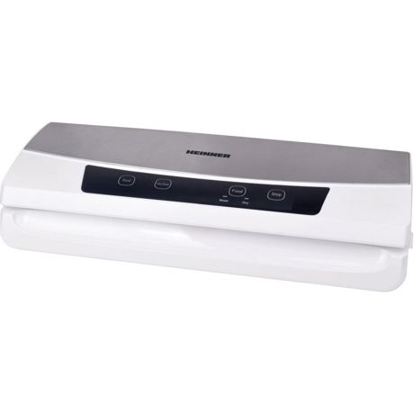 Aparat de sigilitat si vidat Heinner Sealvid HAV-130WHSS, Vidare umeda/uscata, Cutter incorporat, 12l/min, Alb/inox