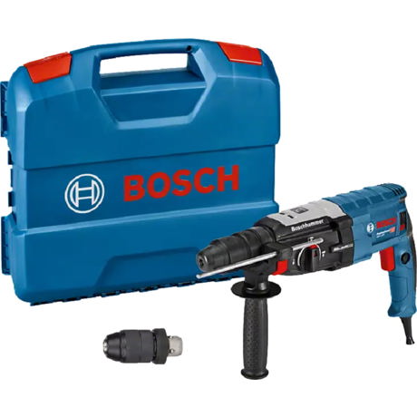 Ciocan rotopercutor Bosch Professional GBH 2-28 F, 880W, 3.2 J, 900 RPM, 4000 percutii/min., Mandrina rapida, Maner auxiliar, Valiza, 0611267600