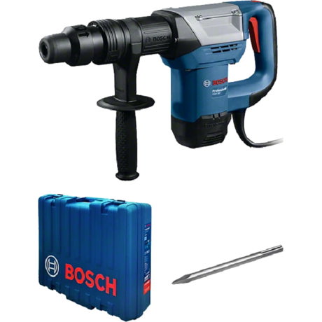 Ciocan demolator Bosch Professional GSH 500, 1100W, 7.5 J, 2900 percutii/min., Dalta ascutita, Maner auxiliar, Valiza, 0611338720