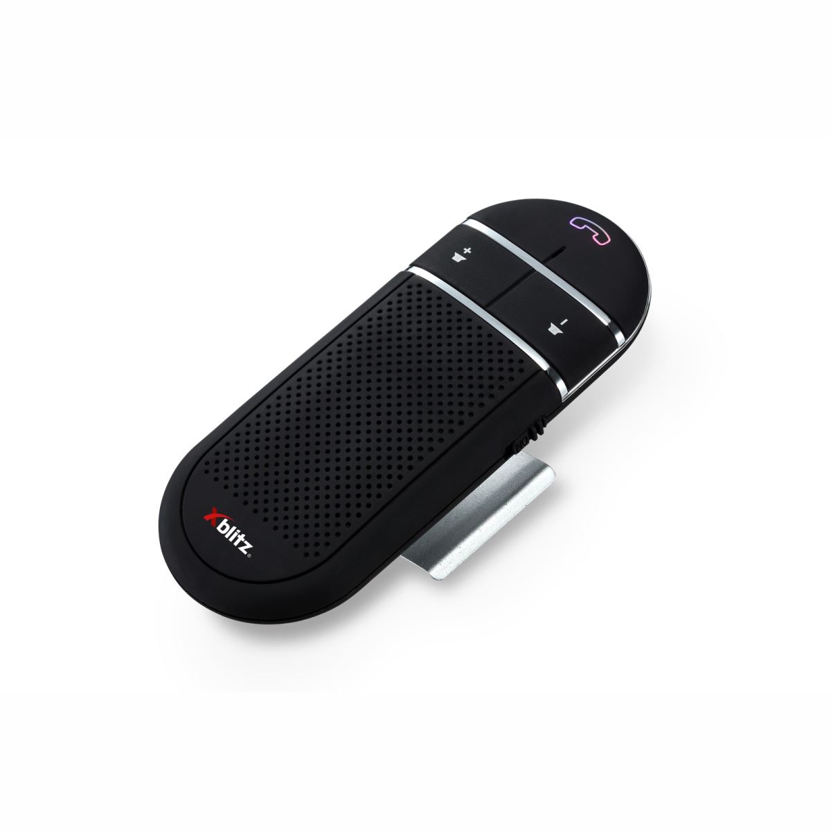 Car Kit Xblitz X600 Light, wireless, sistem handsfree portabil cu Bluetooth, dimensiuni reduse, 2W, negru
