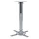 Suport tavan videoproiector Serioux, PJM38-62, Max 8Kg, Telescopic 38- 62cm, Tilt -15/+15 grade, Swivel -90/+90 grade, Rotatie la 90 grade, Min Vesa: 100x100, Max Vesa: 220x220, Culoare argintiu