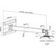 Suport de perete Sopar 92-151cm, inclinare +/- 15 grade, rotire 360 de grade