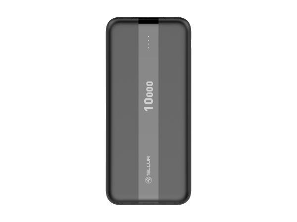 Baterie externa Tellur PBC103 10000mAh 2xUSB+Type-C+MicroUSB, negru