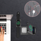 Incarcator wireless birou Tellur 3-in-1 pliabil, 15W, certificat Qi, negru