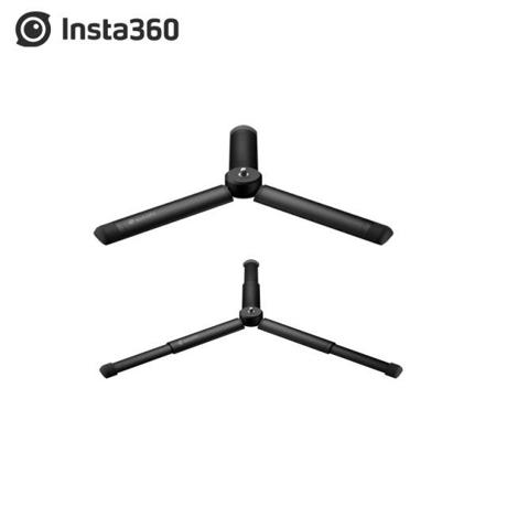 Trepied Insta360, compatibil cu ONEX,  ONE R, ONE EVO, lungime 152mm, lungime maxima extins 232mm, greutate suportata 500gr, surub 1/4, greutate 187gr, culoare neagra